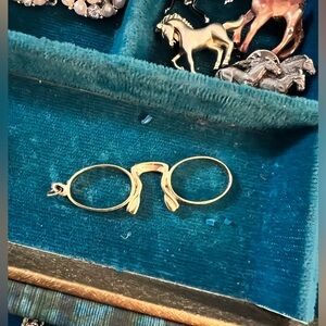 Vintage Opera Eyeglass Frames Gold overlay Frames Pendant